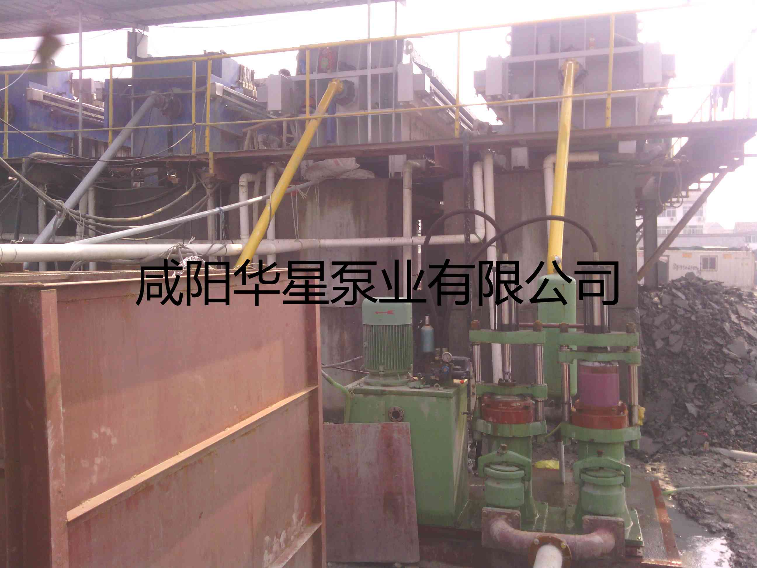 华星YBH300-40节能陶瓷柱塞泵打桩污泥使用现场-02 华星YBH300-40节能陶瓷柱塞泵打桩污泥使用现场-02