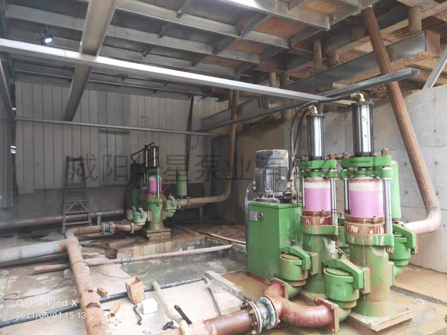 压滤机专用节能泵处理洗沙污水现场